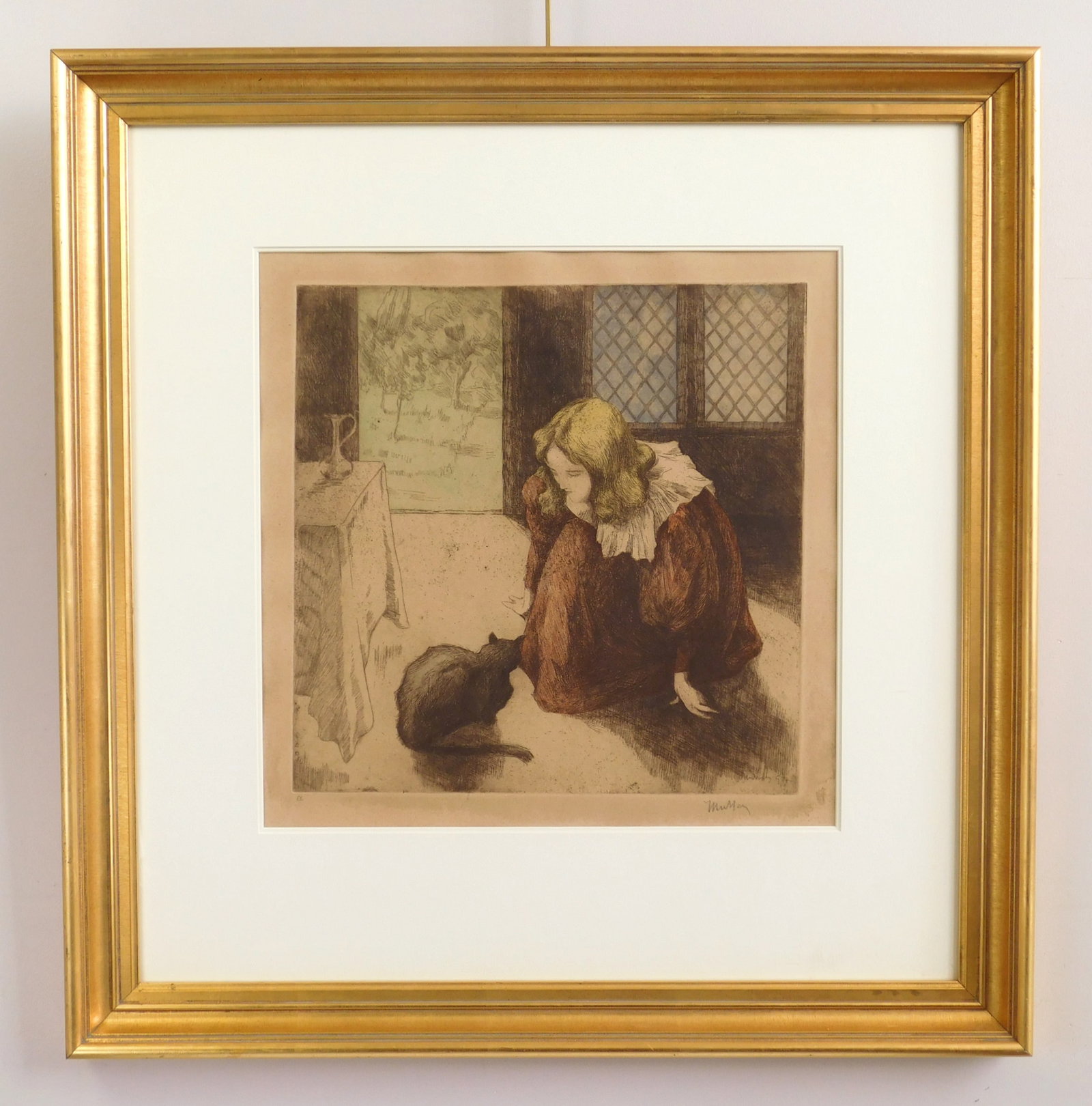 Alfredo Muller (French, 1869-1939) drypoint (1 of 3)