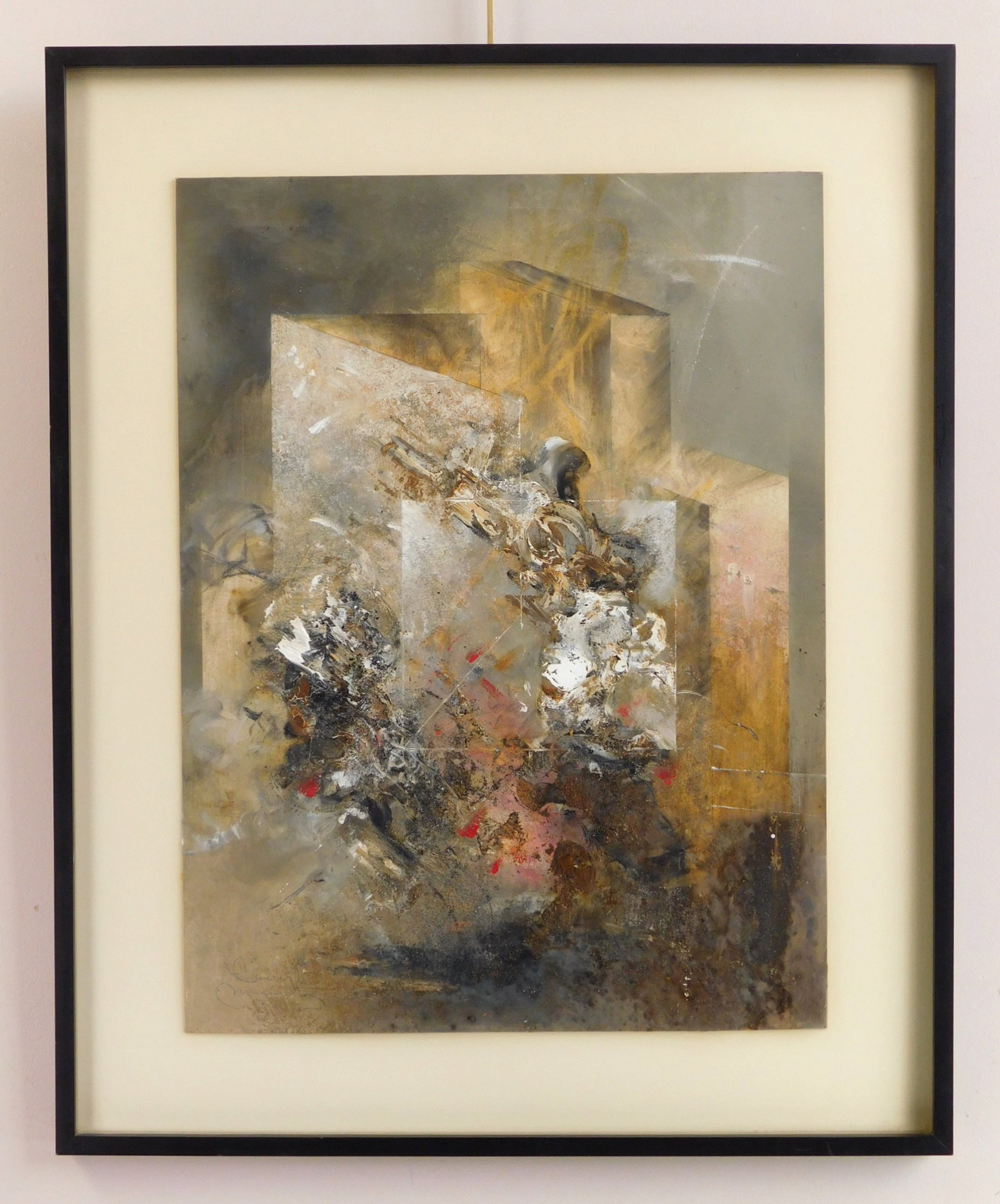 Gustavo Arias Murueta (Mexican, 1923-2019) oil: Samotracia oil on paper, 1981, signed Gustavo Murueta lower left, framed. 23 x 17" Provenance: Private collection- Columbus, OH Gerhard Wurzer Gallery- Houston, TX *** PLEASE READ: IMPORTANT
