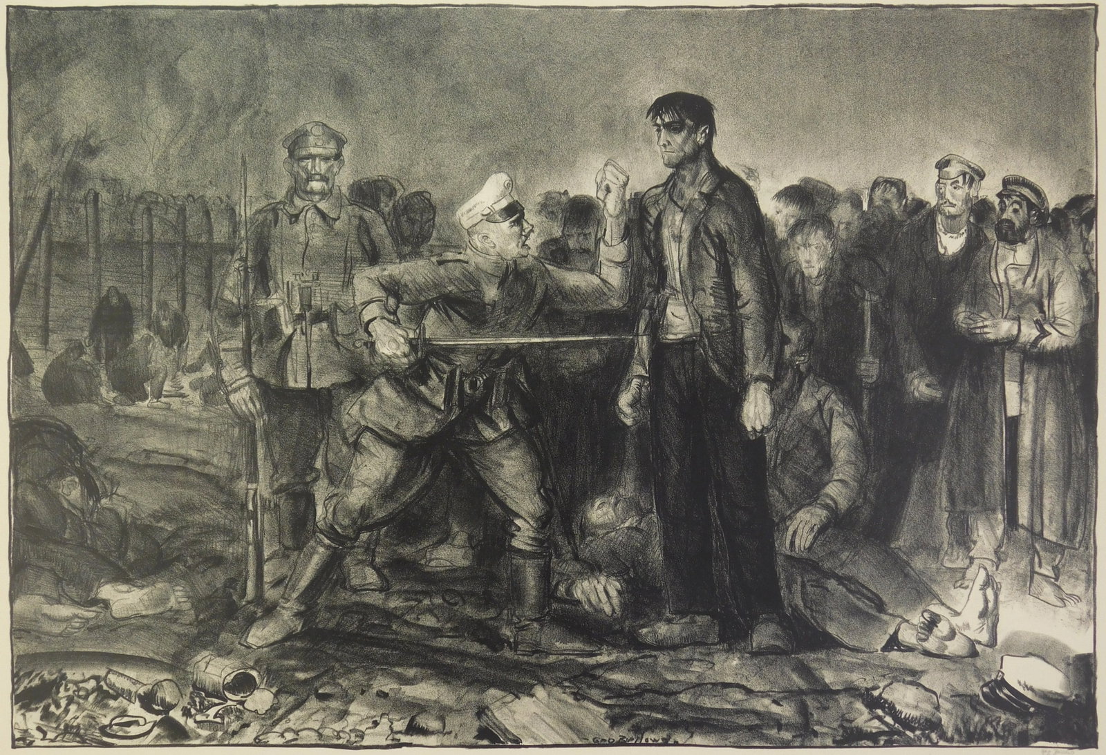 George Bellows (American, 1882-1925) lithograph (1 of 4)