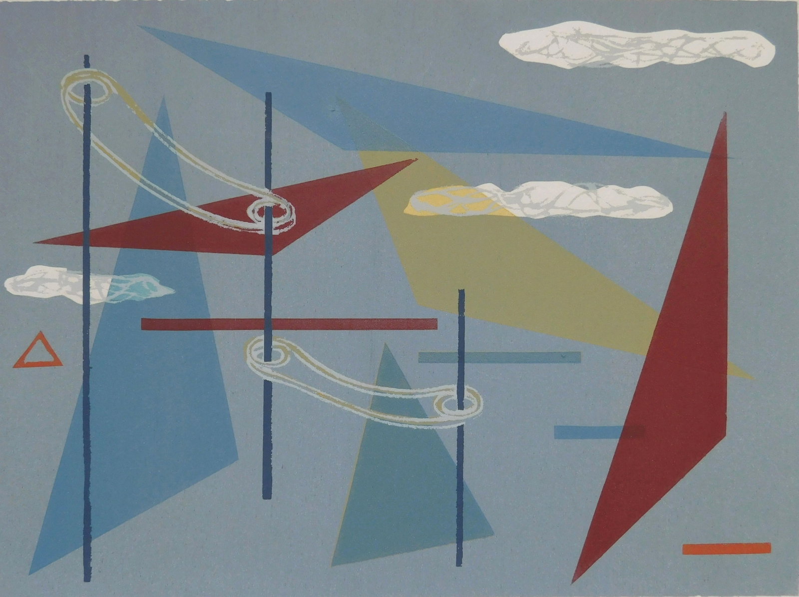 Morris Blackburn (American, 1902-1979) silkscreen (1 of 4)