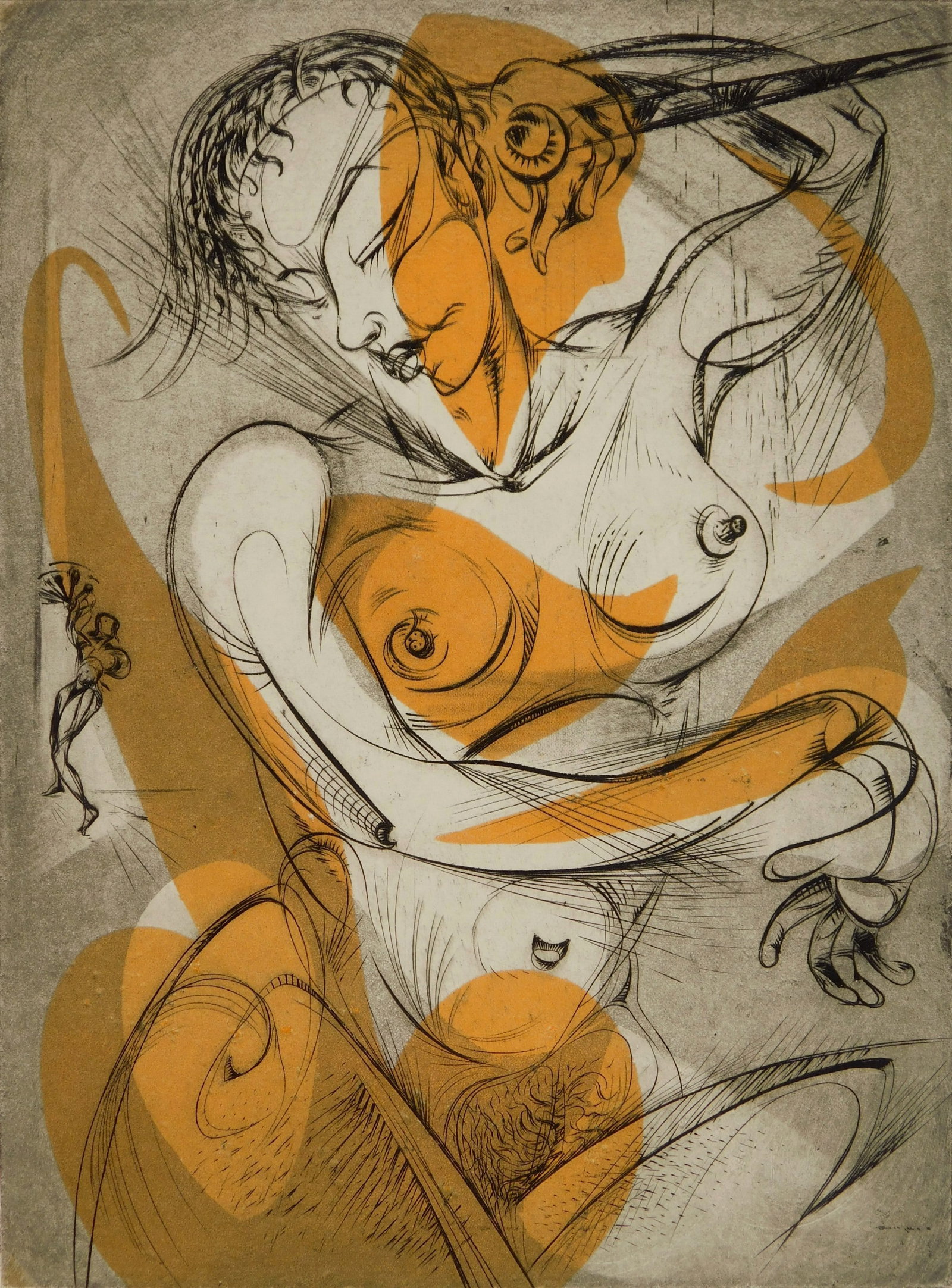 Letterio Calapai (American, 1902-1993) etching (1 of 4)