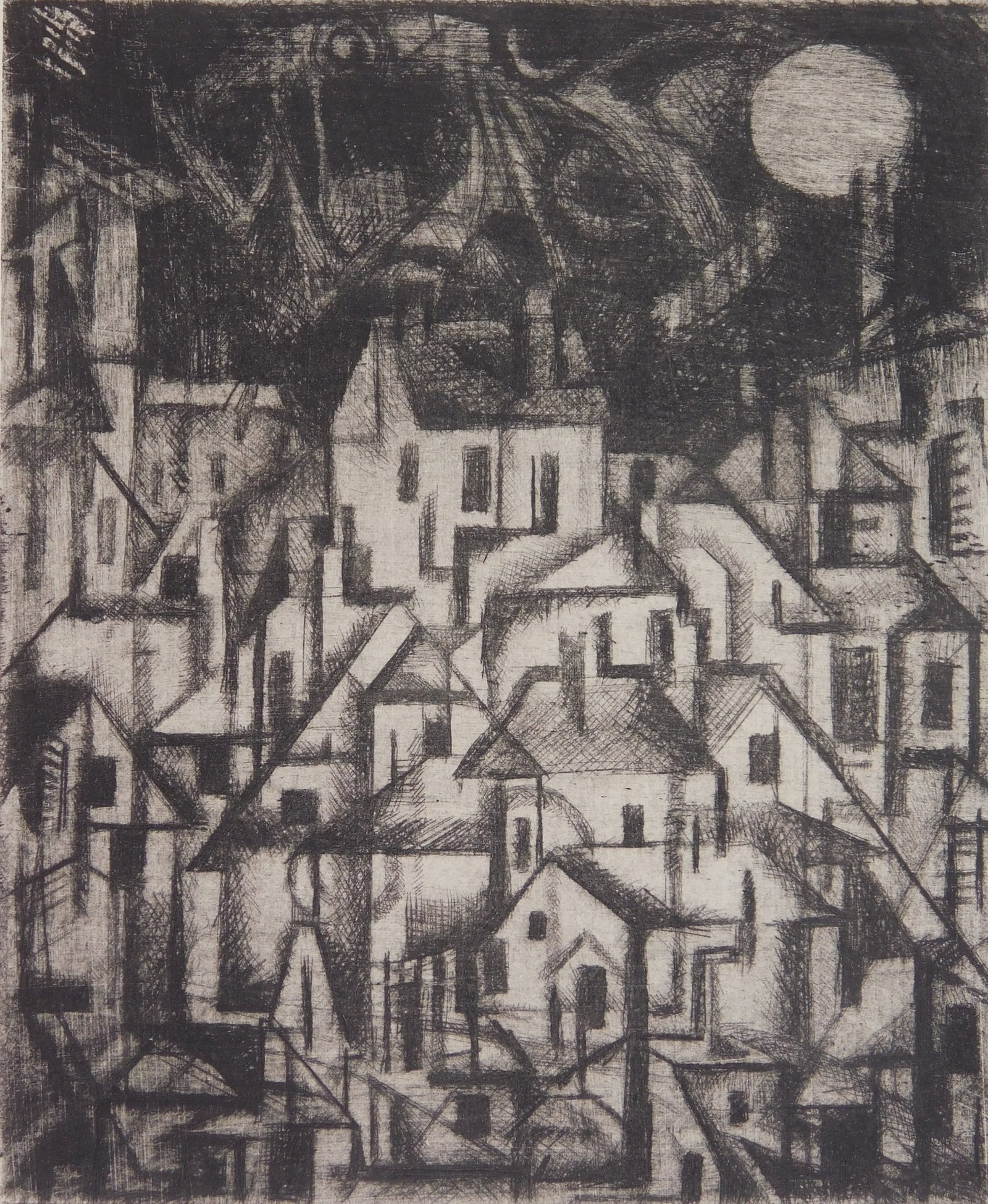 Sidney Chafetz (American, 1922-2013) etching (1 of 4)