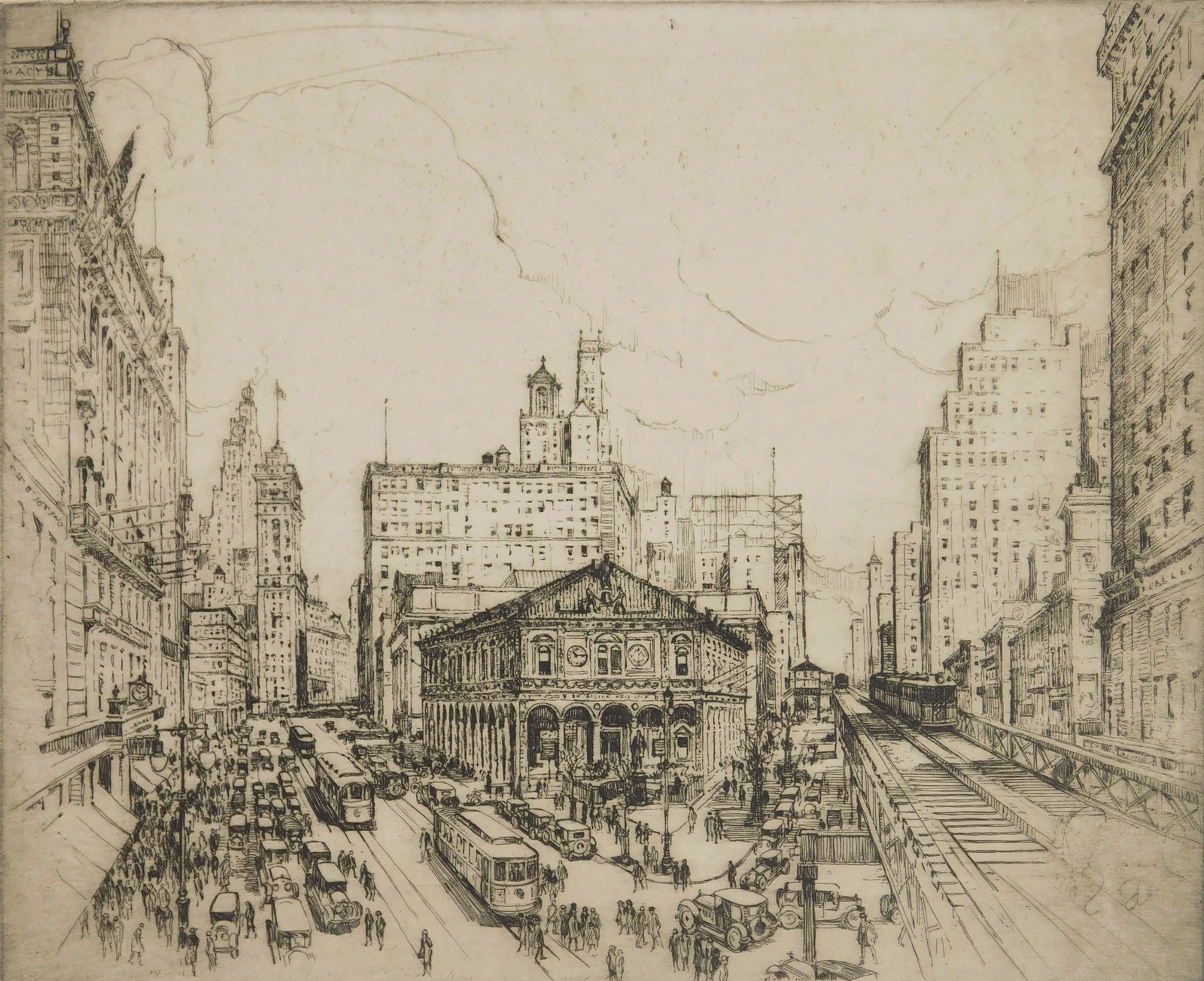Leon Dolice (American, 1892-1960) etching (1 of 8)