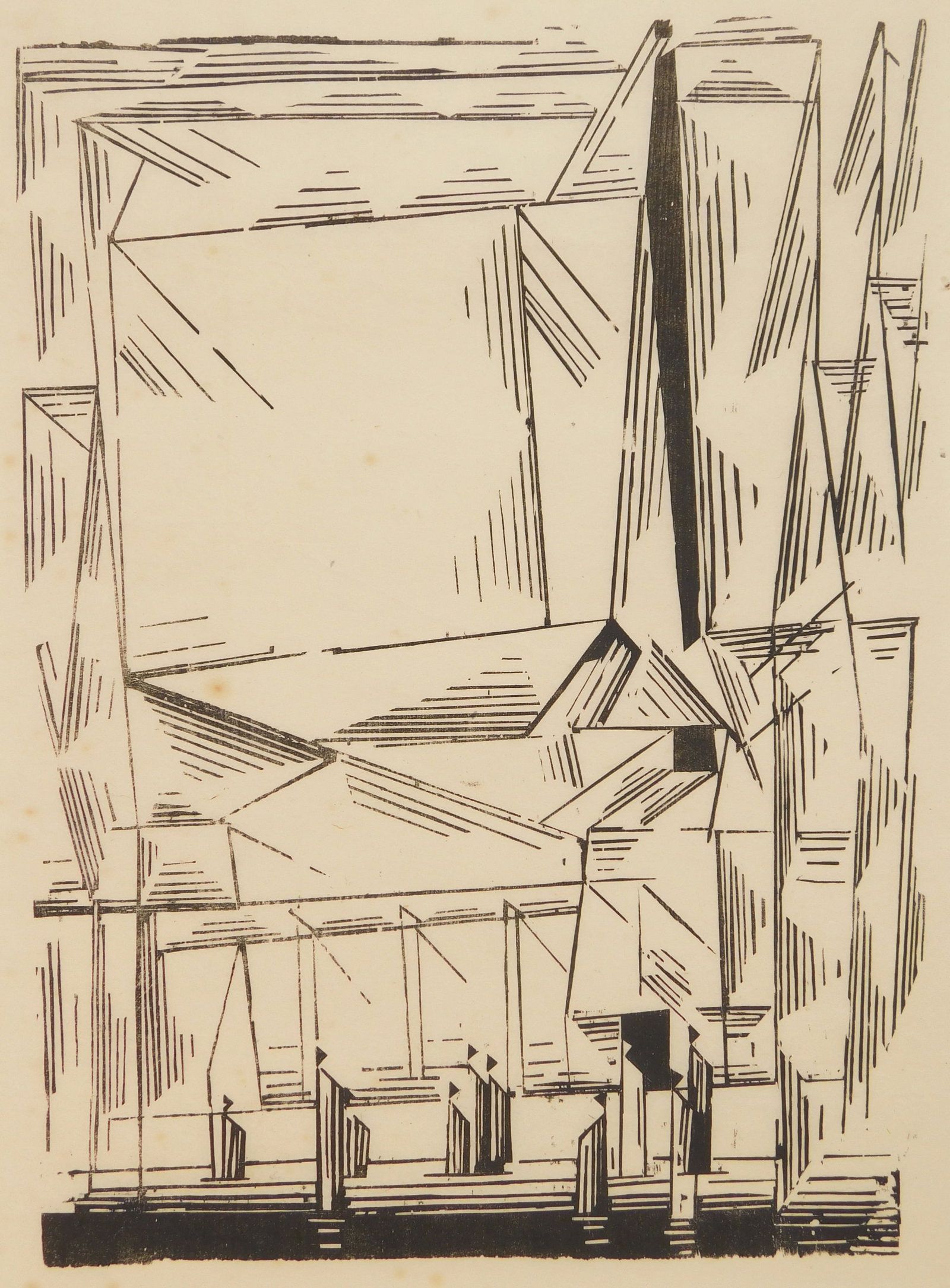Lyonel Feininger (German/ American, 1871-1956) woodcut: Gelmeroda woodcut, 1920, posthumous printing in an edition of 300, The Print Club of Cleveland publication no. 36 for 1958. 13 x 9 3/8'' Literature: Prasse W237 Provenance: A Cleveland area no