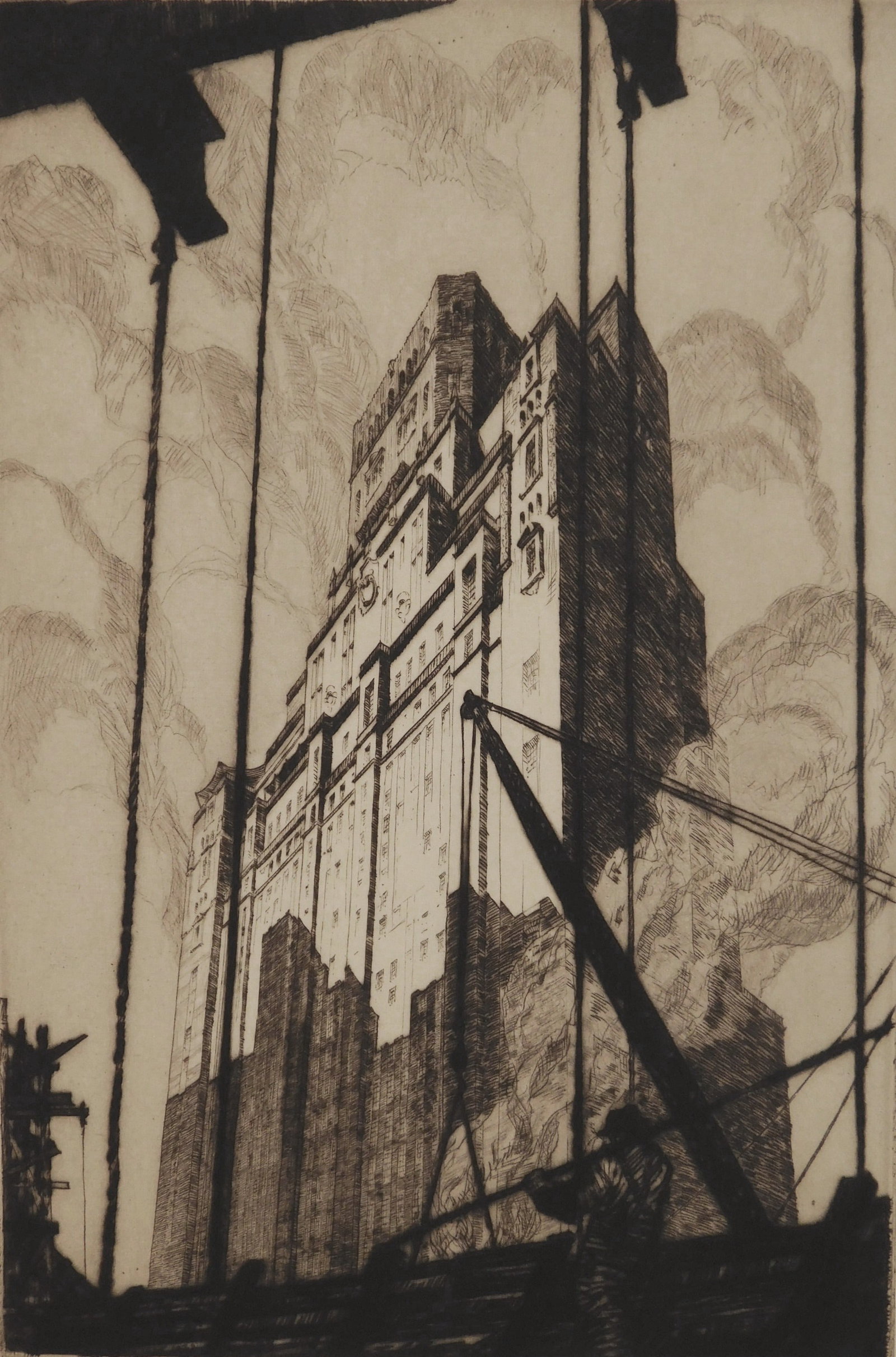 Gerald Geerlings (American, 1897-1998) drypoint (1 of 4)