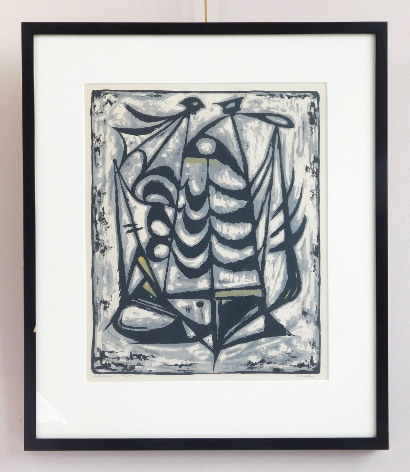 Edward Landon (American, 1911-1984) silkscreen: Albatross silkscreen in colors, signed, titled and numbered 20/25, matted and framed. 18 x 14 1/2" Provenance: Private collection- Cleveland, OH *** PLEASE READ: IMPORTANT NOTE About S&H **