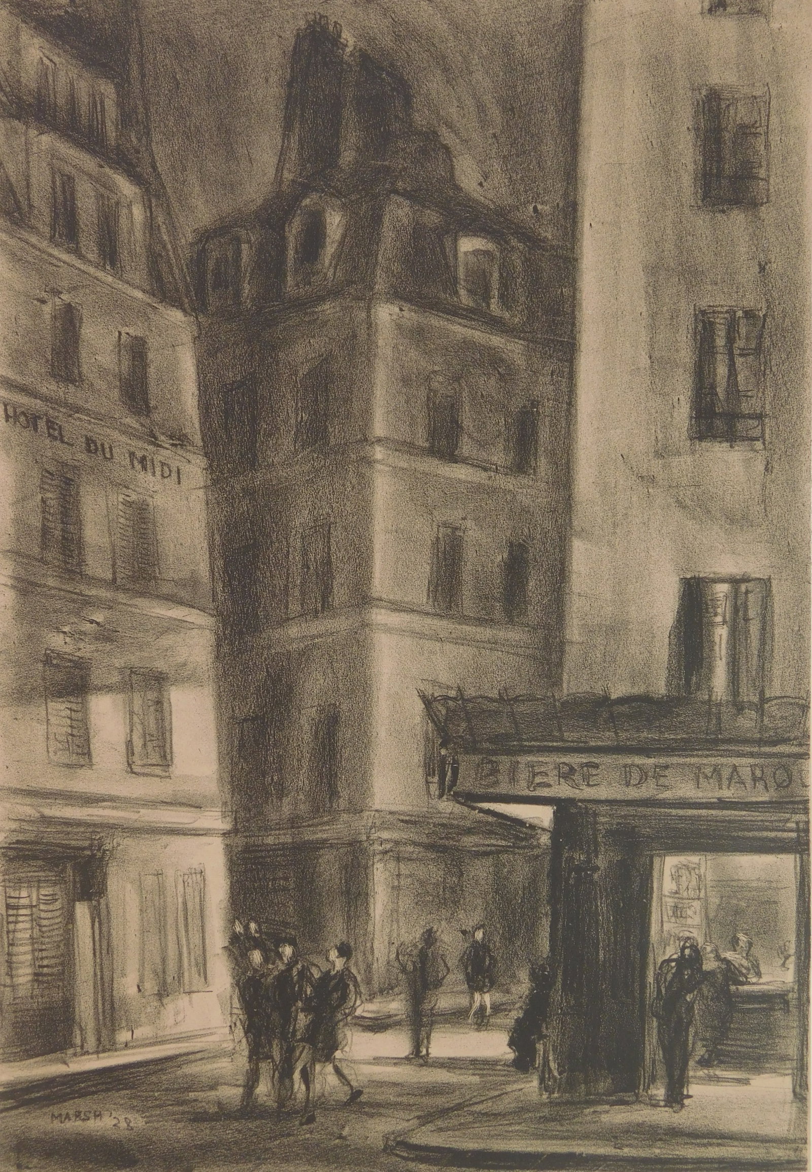 Reginald Marsh (American, 1898-1954) lithograph (1 of 5)