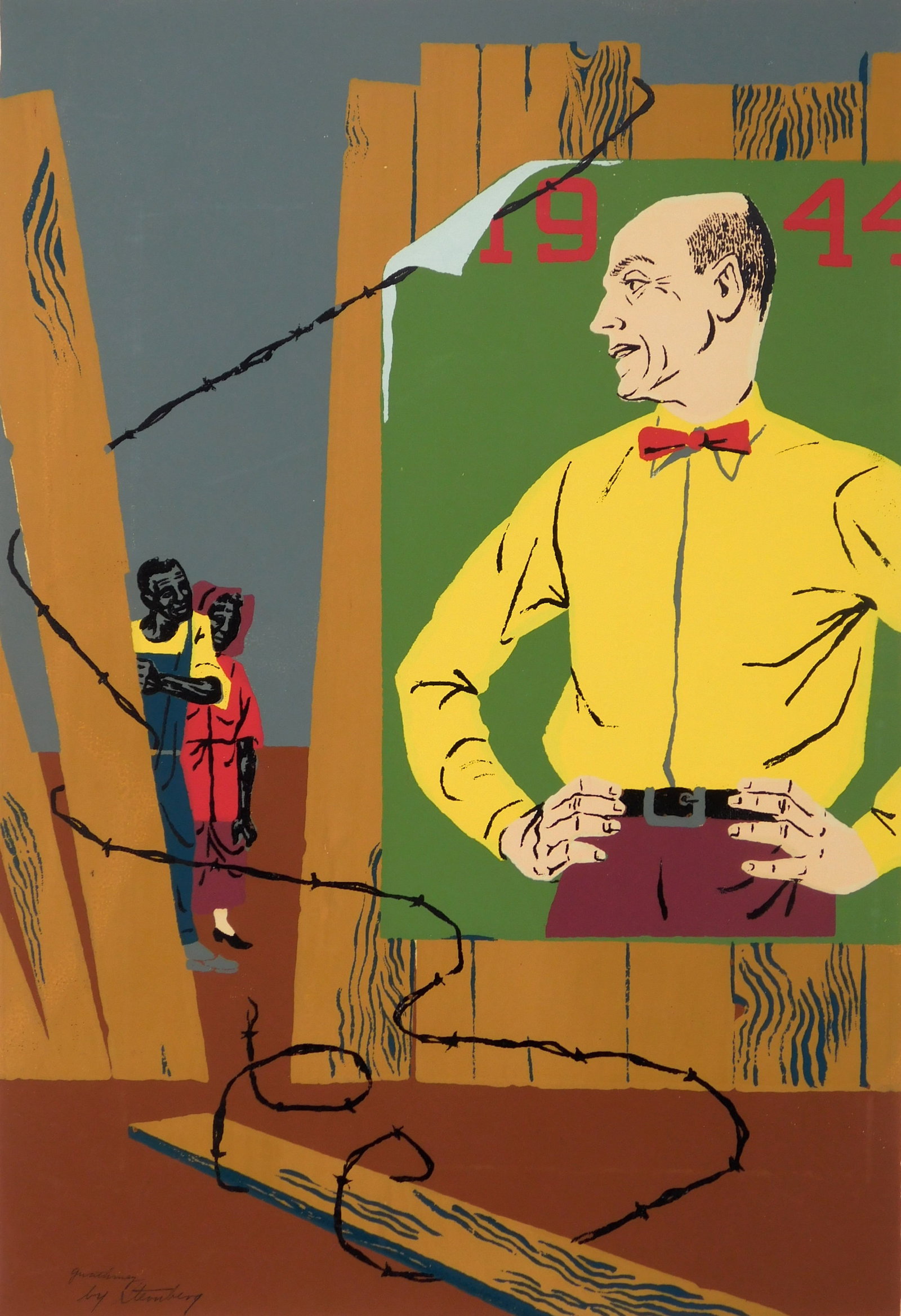 Harry Sternberg (American, 1904-2001) silkscreen (1 of 4)