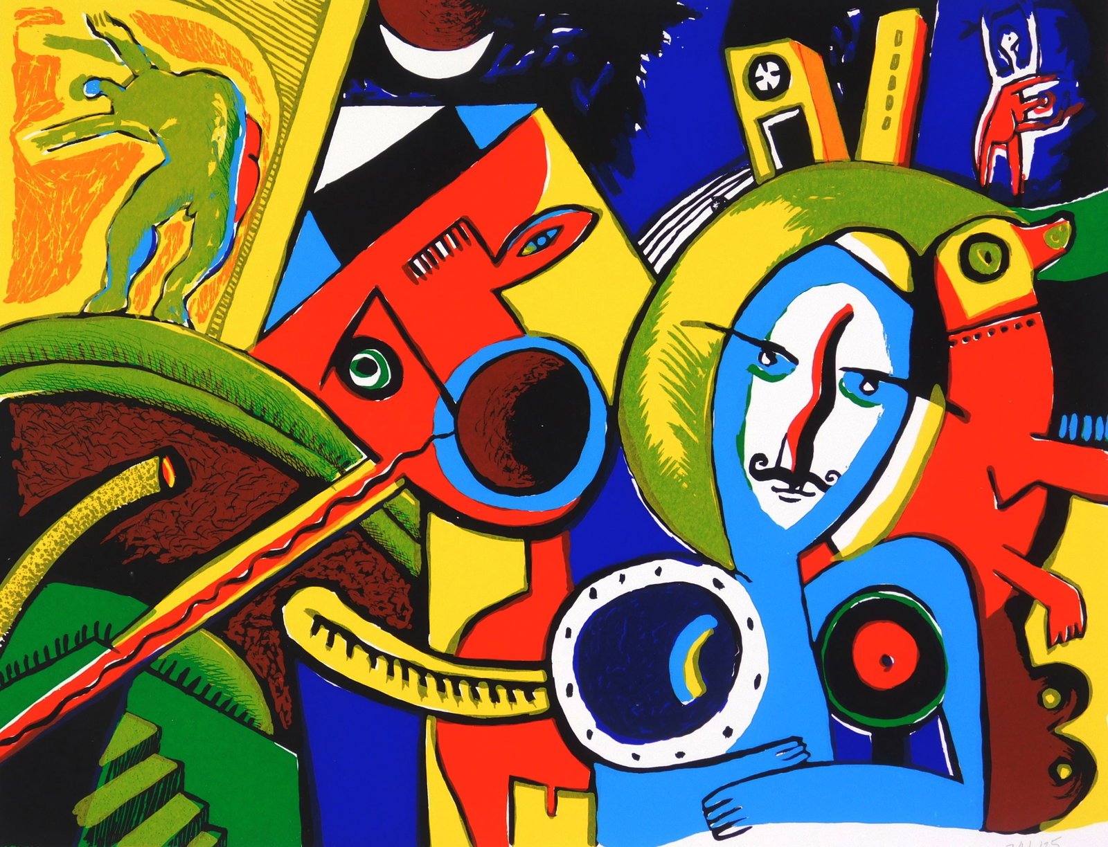Banilieue- Banlieue artist group silkscreen (1 of 4)