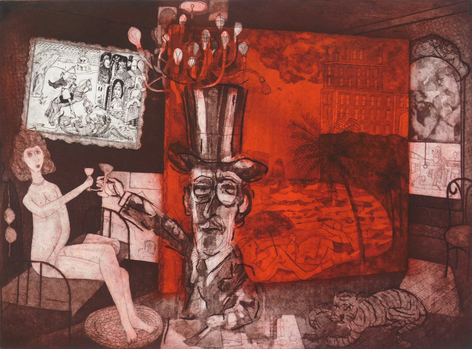 David F. Driesbach (American, 1922-2019) etching: A Breeze From Onshore etchings in colors, signed, titled and numbered 34/42 in pencil,. 17 1/4 x 23 1/2'' ea. Provenance: Private collection- Beachwood, OH *** PLEASE READ: IMPORTANT NOTE