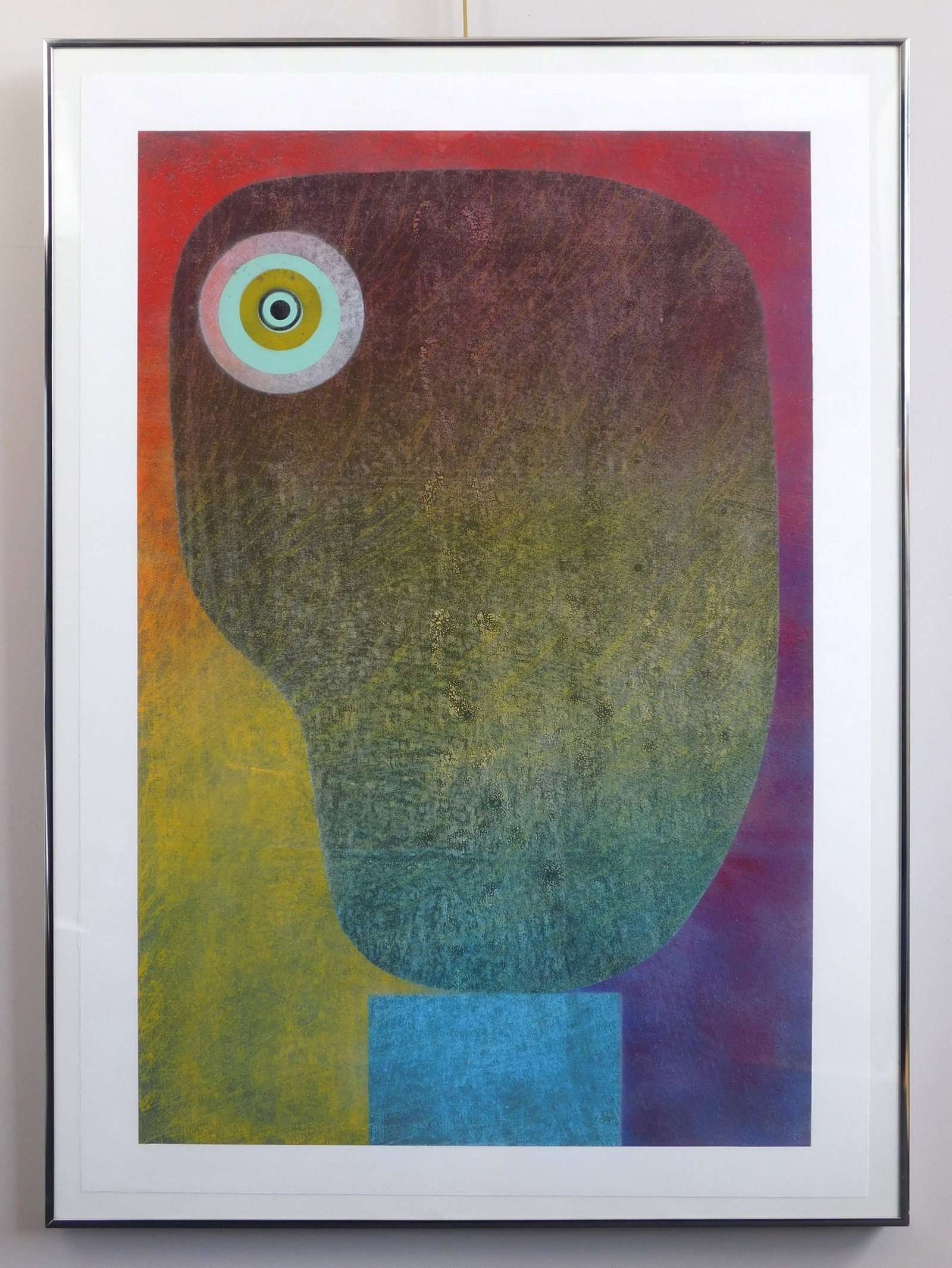 Marvin Jones (American, 1940-2025) monoprint: Untitled monoprint in color, framed. 36 3/4 x 24 1/8" Provenance: Estate of the aritst *** PLEASE READ: IMPORTANT NOTE About S&H *** S&H of this auction will be handled by "Shippin