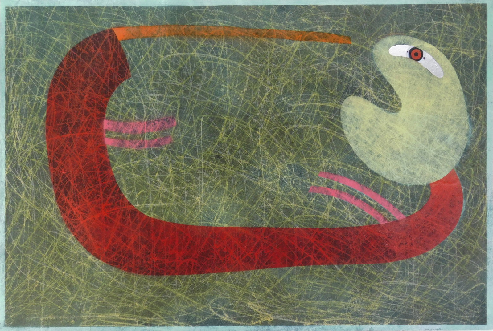 Marvin Jones (American, 1940-2025) monoprint (1 of 2)