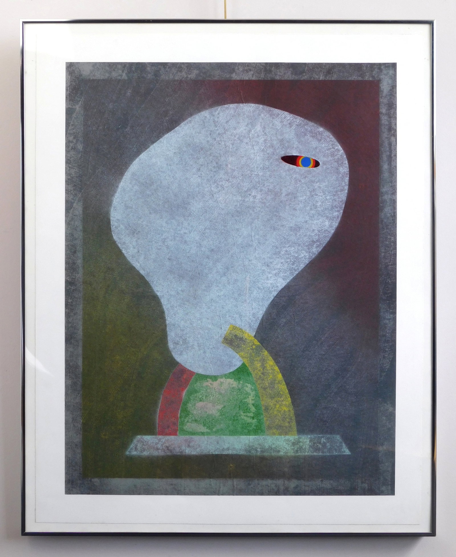 Marvin Jones (American, 1940-2025) monoprint: Figure #24 monoprint in color, framed. 32 3/4 x 24 5/8" Provenance: Estate of the artist *** PLEASE READ: IMPORTANT NOTE About S&H *** S&H of this auction will be handled by "Shipp