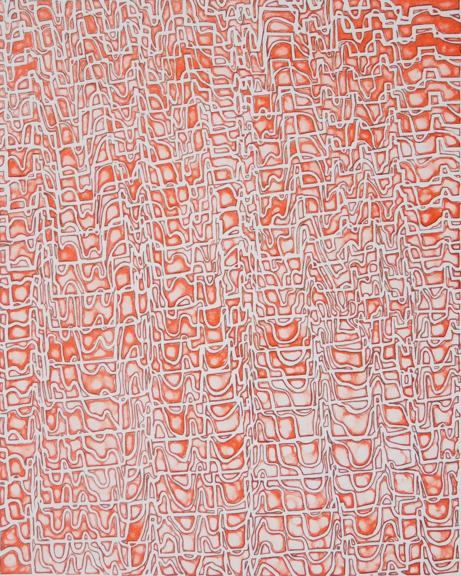 James Siena (American, 1958- ) lithograph: Reseda I 2 color lithograph printed from 2 aluminum plates on Magnani Pescia paper, 2024, signed, dated and numbered 44/200 in pencil. The Print Club of New York presentation print for 2024. 10 1/8 x 