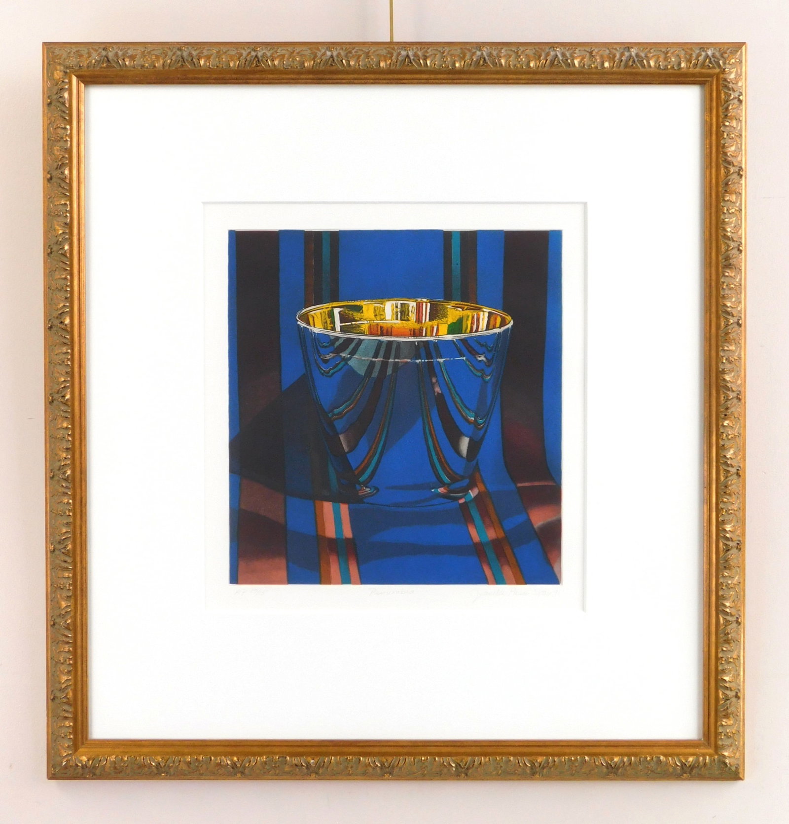 Jeanette Pascin Sloan (American, 1946- ) etching: Penumbra etching in colors, 1991, signed, dated, titled and numbered AP 13/15, regular edition of 25, in pencil.14 1/4 x 13 1/2" Provenance: Private collection- Columbus, OH Gerhard Wur
