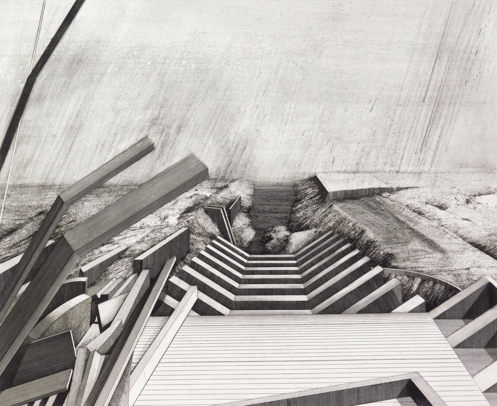 Evan Summer (American, 1948- ) engraving (1 of 5)