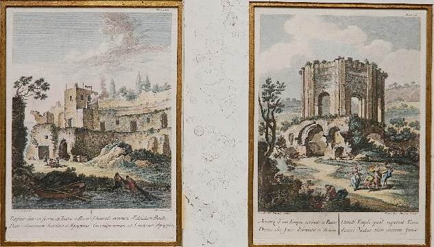 Anthony Cardon; Fran LaMarra - 2 engravings: Anthony Cardon; Fran LaMarra - 2 colored engravings, early 19th c. 12 1/4 x 9'' ea.