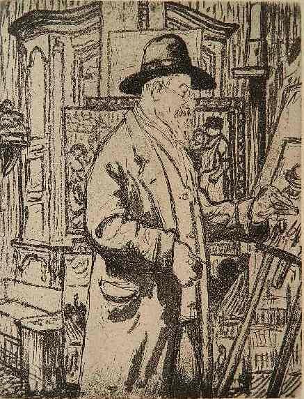 Roux Champion etching and aquatint: Roux Champion- Portrait of Maximilian Luce- etching and aquatint, ex. coll: E. A. Scollin, M. D. as stamped verso, paper slightly age toned, minor soiling in margins and verso. 10 x 7 5/8''