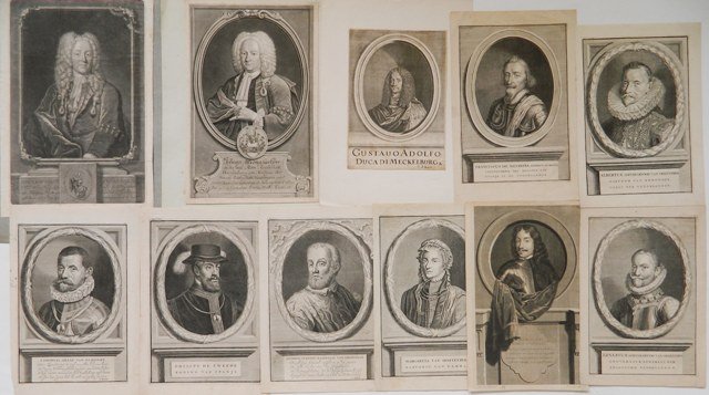 after W. Hogarth; Portraits - 24 engravings: after W. Hogarth- Figures in Various Scenes- 12 engravings; together with Old Master style- Portraits- 12 engravings; various sizes.