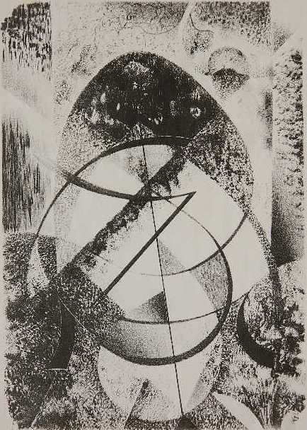 Medard Klein lithograph: Medard Klein- ''Lithograph #13''- lithograph, 1945, signed, dated, titled and numbered 12/15 in pencil, very good condition. 12 1/2 x 8 3/4''