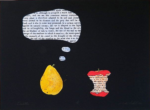 John Sokol etching: John Sokol (American 1947- )- ''Diabetic''- etching in colors, 1982, signed, dated, titled and numbered 6/50 in pencil. 22 3/4 x 30 1/2''