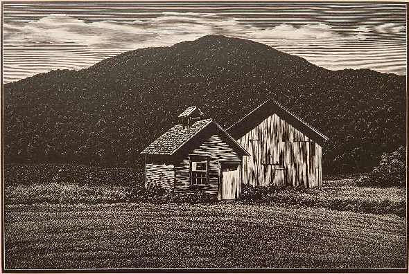 Asa Cheffetz wood engraving: Asa Cheffetz (American 1897-1965)- ''Two Old Timers (Springfield 82)- wood engraving,, 1947, signed in pencil, edition of 250, good condition. 6 x 8 7/8''