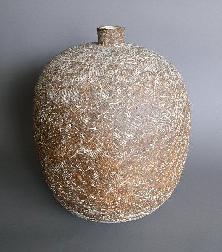 Claude Conover ceramic vessel: Claude Conover (American 1907-1994)- ''Ukul''- ceramic vessel, signed C. Conover/ Ukul on bottom, very good condition. 23''h 16'' dia.
