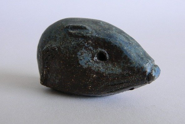 Attrib to Leza Mc Vey ceramic: Attributed Leza Mc Vey (American 1907-1984)- Mouse- ceramic sculpture. 1 1/2''h Provenance: John Paul Miller collection, Cleveland OH