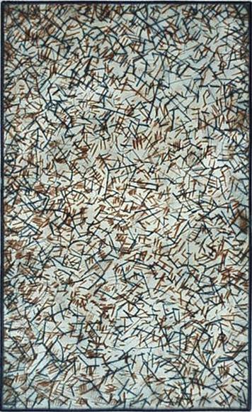 Mark Tobey drypoint: Mark Tobey (American 1890-1976)- ''Penses Germinales''- drypoint in colors, 1972, signed in pencil, edition of 163, The Print Club of Cleveland Special Publication for 1973, very good condition. 9 3/8