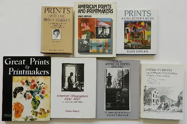 7 Books on prints and printmakers: 7 Books on prints and printmakers- 1.) Donson, Theodore, ''Prints and The Print Market'', Thomas Crowell, New York, copyright 1977, hard bound; 2.) Johnson, Una E., ''American Prints and Printmakers''