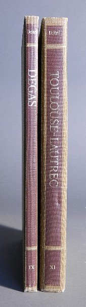 Delteil- Toulouse-Lautrec: Delteil, Loys, ''Le Peintre - Graveur Illustre Toulouse-Lautrec Volume XI'' and ''Le Peintre - Graveur Illustre Degas Volume IX'', Collectors Editions Ltd., Da Capo Press, New York, 1969, both hard bo