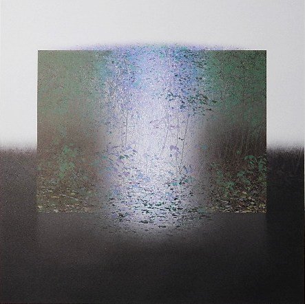 Susumu Endo photography and computer lithography: Susumu Endo- ''Space and Space / Nature 3''- photography and computer lithography, 1992, signed, dated and numbered 42/100 in pencil. 23 1/2 x 23 1/2''