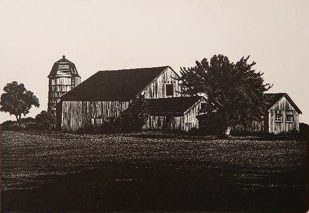 Asa Cheffetz wood engraving: Asa Cheffetz- ''May Sunlight''- wood engraving, signed and titled in pencil, AAA edition of 250, very good condition. 5 1/8 x 10''