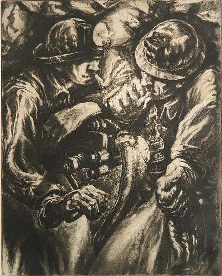 Irwin Hoffman etching: Irwin Hoffman- ''Taking a Fiver''- etching, signed and titled in pencil, good condition. 13 3/4 x 10 7/8''