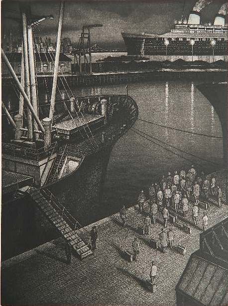 Peter Brauninger intaglio: Peter Brauninger- Untitled- intaglio, 1985, signed, dated and numbered 77/80 in pencil, very good condition. 12 x 8 7/8''