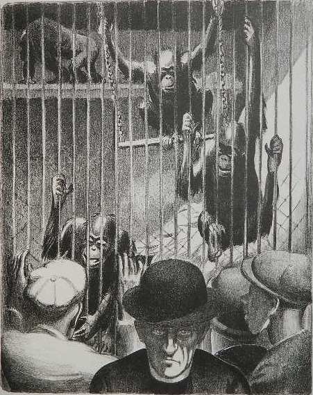 Mabel Dwight lithograph: Mabel Dwight (American 1876-1955)- ''The Brothers'' (Robinson & Pirog 25)- lithograph, 1928, signed in pencil, edition of 40, very good condition. 12 3/8 x 9 3/4''