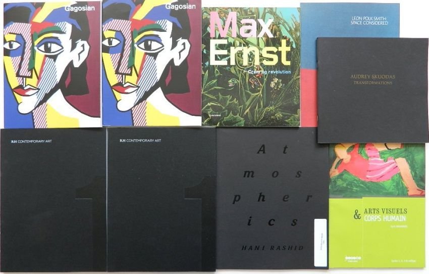 9 Art books and catalogs: 9 Art books and catalogs-1.)Westfall, Stephen. Leon Polk Smith: Space Considered. Chicago: Valerie Carberry Gallery, 2013; 2.) Kuspit, Donald. Audrey Skuodas: Transformations: Paintings/Drawings/Colla