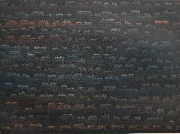 Yozo Hamaguchi mezzotint in colors: Yozo Hamaguchi- ''Roofs of Paris'' (M Gallery 43)- mezzotint in colors, 1956, signed and numbered 32/50 in pencil. 5 5/8 x 7 5/8''