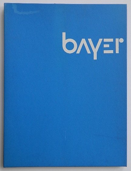 Herbert Bayer portfolio: Herbert Bayer- Untitled- portfolio of 12 ( of 13) off-set lithographs, (missing #2- the Tree), with blue clamshell case, some abrasion to the case, light foxing to some of the sheets otherwise good co