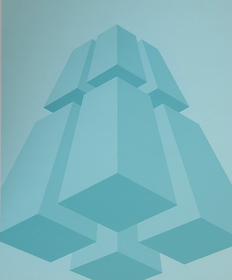 Marko Spalatin silkscreen: Marko Spalatin- ''Magnet''- silkscreen in colors, signed, titled and numbered 25/50 in pencil, very good condition. 18 1/4 x 15''