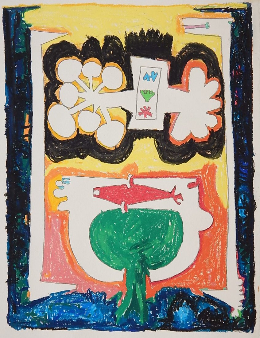 Hugh Townley pastel: Hugh Townley- ''Saratoga Springs, NY''- pastel on paper, 1964, initialed, titled and dated in pen, good condition. 25 1/2 x 19 1/4''