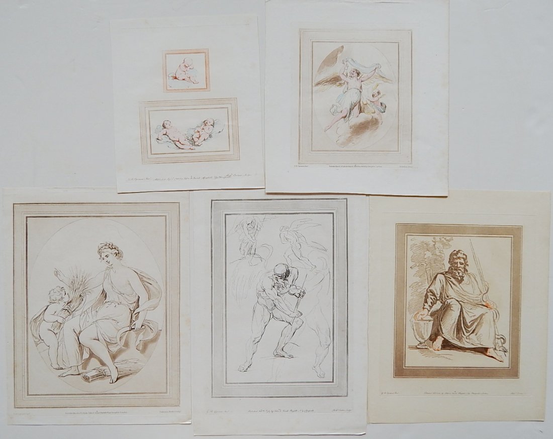 after Cipriani 25 engravings and aquatints: after Cipriani- Classical Scenes- 25 engravings and aquatints (some with hand-coloring), engraved by Richard Earlom, various sizes.