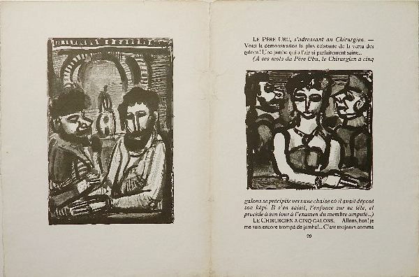Georges Rouault wood engraving: Georges Rouault- ''Reincarnations Du Pere Ubu''- wood engraving.
