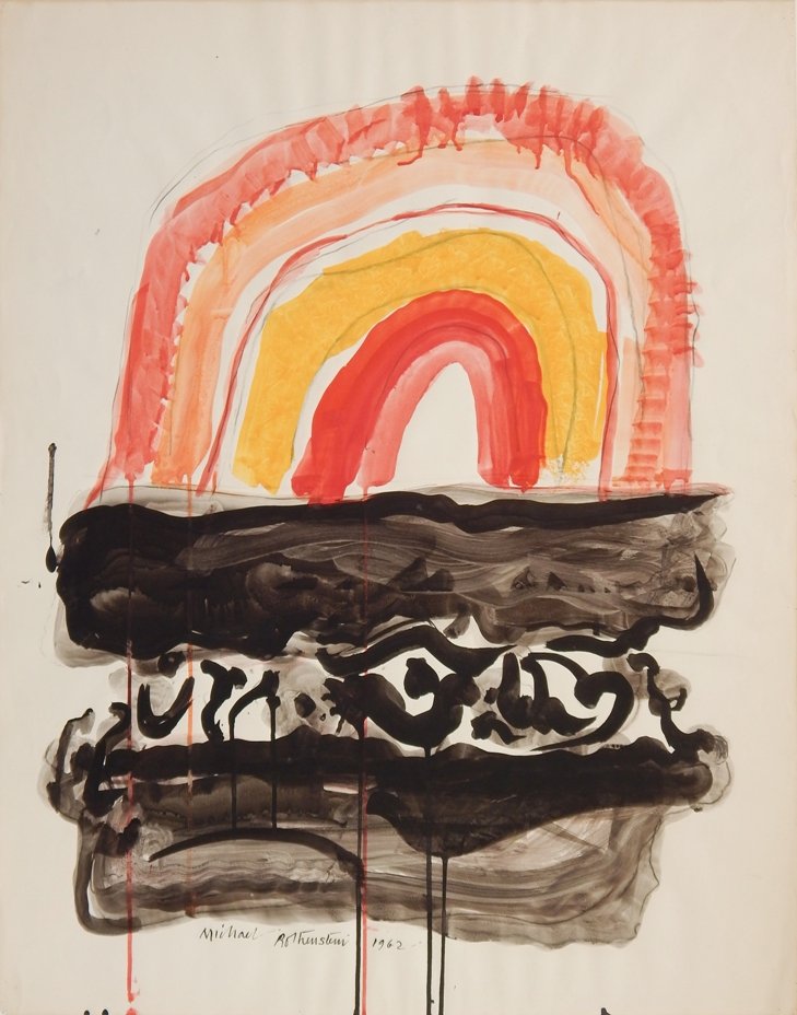 Michael Rothenstein watercolor: Michael Rothenstein (British 1908-1993)- ''Liquito''- watercolor on paper, 1962, signed Michael Rothenstein 1962 lower center, very good condition. 33 3/4 x 26 1/4''