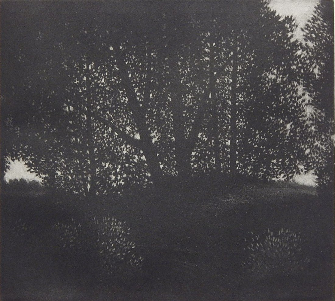 Robert Kipniss mezzotint: Robert Kipniss (American 1931- )- ''Summer's Eve''- mezzotint, 1983-84, signed and numbered 12/120 in pencil, good condition. 6 7/8 x 7 5/8''