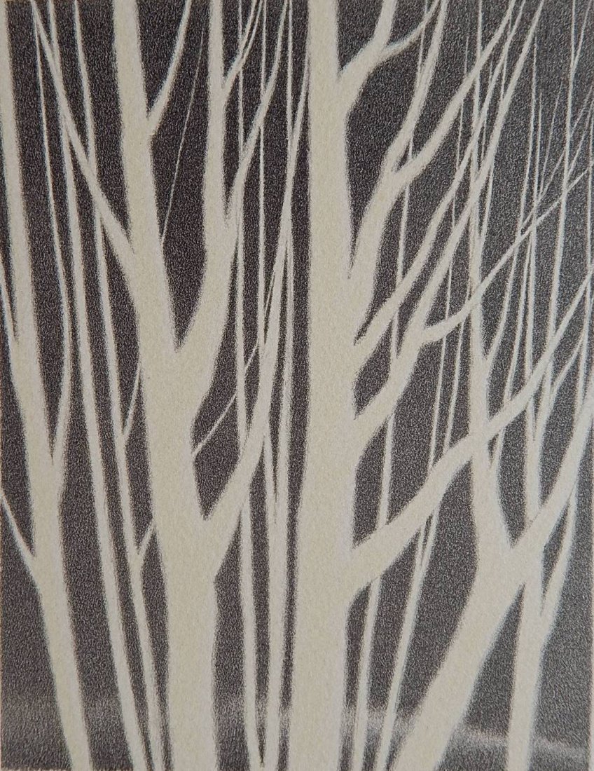 Robert Kipniss lithograph in colors: Robert Kipniss (American 1931- )- ''Ghosts''- lithograph in colors, signed and numbered 136/150 in pencil, very good condition. 6 1/2 x 5 1/8''