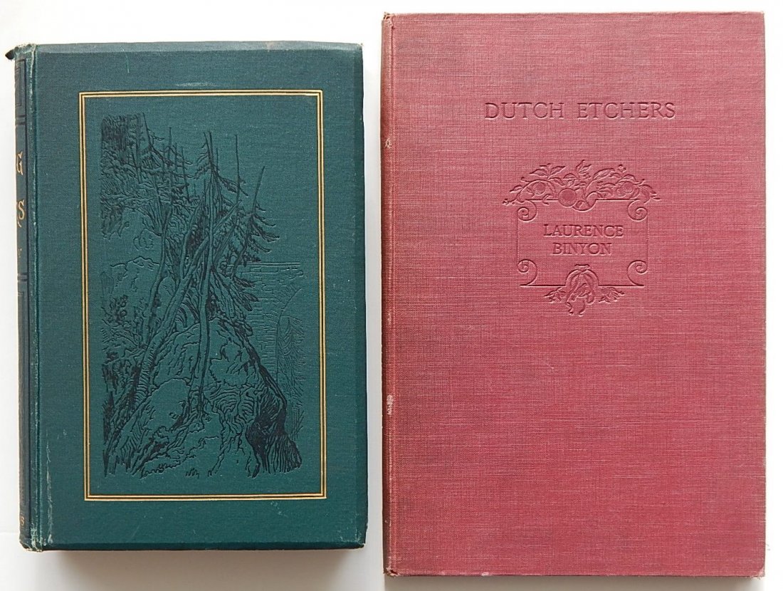 2 Books on Etching and Etchers: 2 Books on Etching and Etchers- 1.) Hamerton, Philip G., ''Etching & Etchers'', Roberts Brothers, Boston, 1878, hard bound, t.e.g., fair condition; 2.) Binyon, Laurence, ''Dutch Etchers of The Sevente