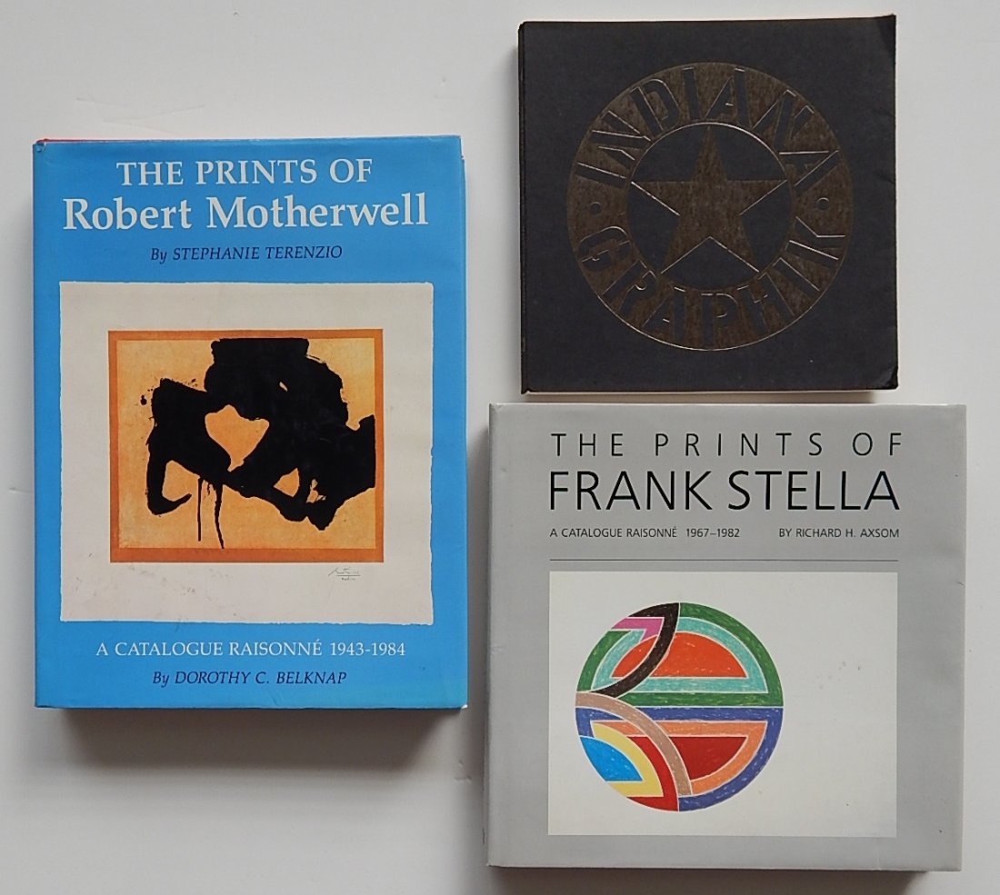 3 Books: 3 Books- 1.) Belknap, Dorothy C. and Stephanie Terenzio, ''The Prints of Robert Motherwell, A Catalogue Raisonne 1943-1984'', Hudson Hills Press, New York; 2.) Axsom, Richard H., ''The Prints of Frank