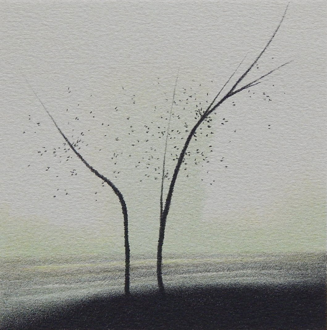 Robert Kipniss lithograph: Robert Kipniss (American 1931- )- ''Magic Shadows''- lithograph in colors, signed and numbered 153/175 in pencil. 5 x 5''