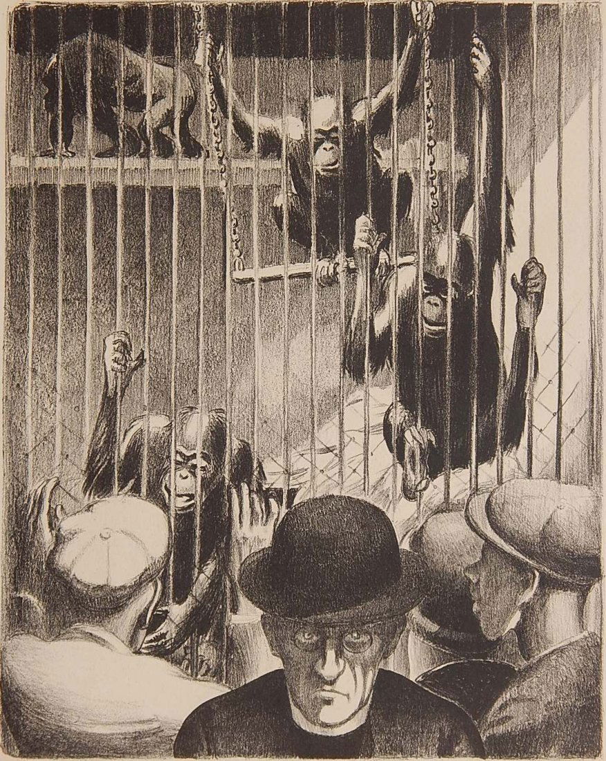 Mabel Dwight lithograph: Mabel Dwight (American 1876-1955)- ''Brothers'' (Robinson and Pirog 25)- lithograph, 1928, signed in pencil. 12 1/2 x 9 3/4''